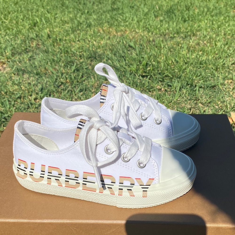 Burberry Kids Icon Stripe Sneakers